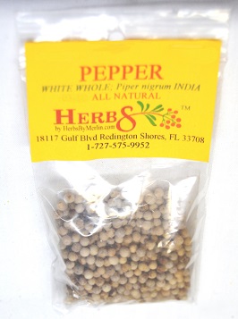 White Pepper Corns (Piper nigrum)